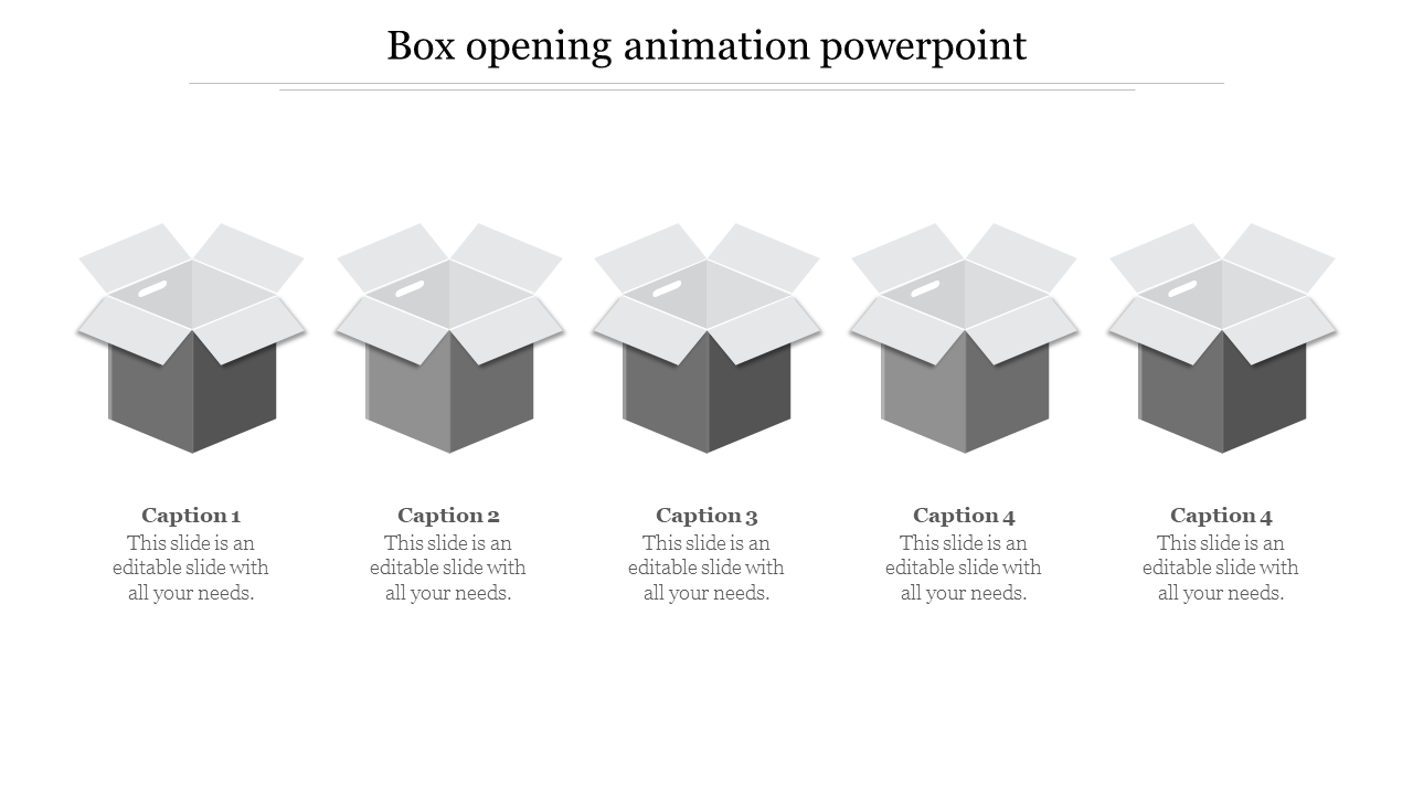 box opening animation powerpoint-5-Gray